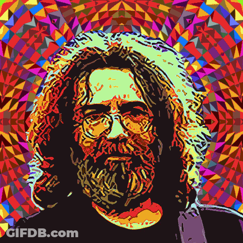 Old Trippy Jerry Garcia GIF