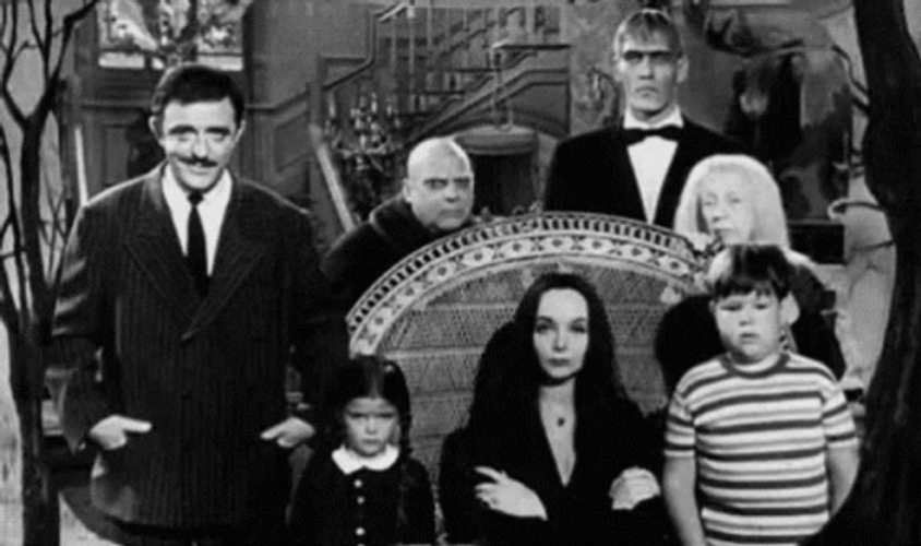 Old Version Spooky Family Wednesday GIF