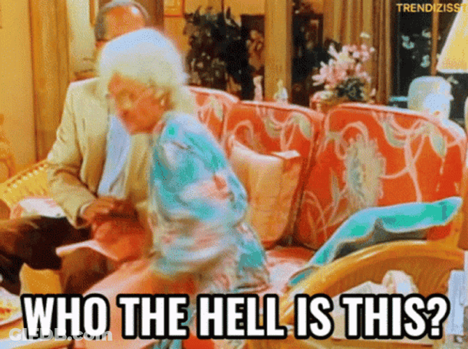 Old Woman Answering Phone Call GIF
