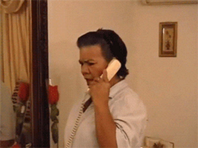 Old Woman Huh Reaction GIF