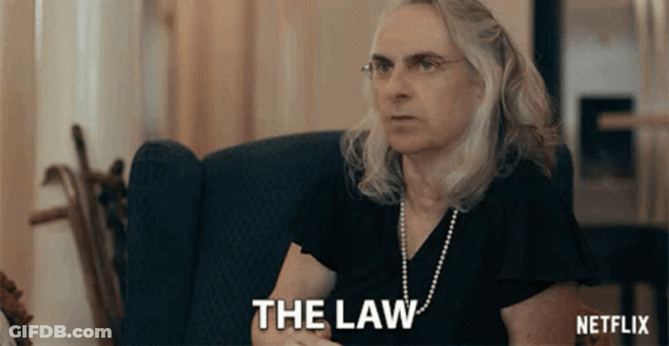 Old Woman Says The Law Quote And Quote GIF