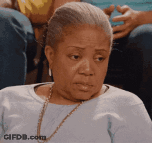 Old Woman Unemotional Blank Stare GIF