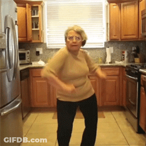 Old Women Party Time Dancing GIF