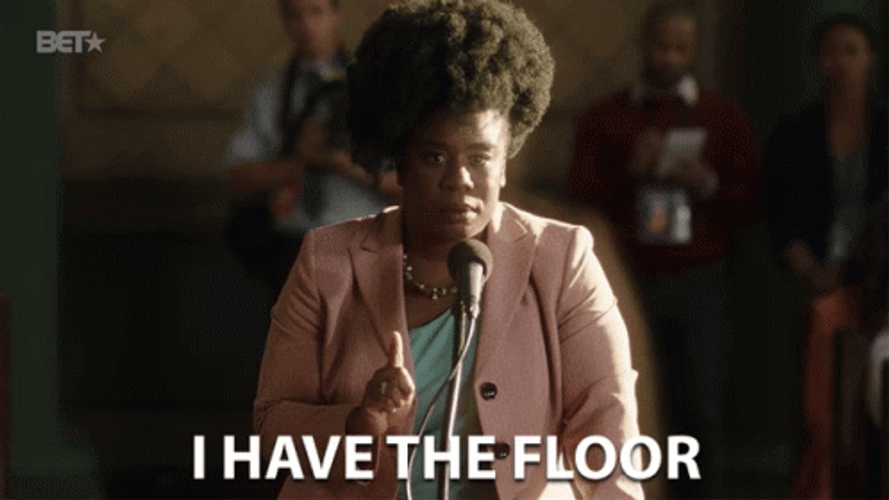Old Yeller Miss Virginia I Have The Floor GIF