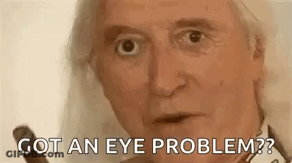 Older Man Close Up Got An Eye Problem GIF