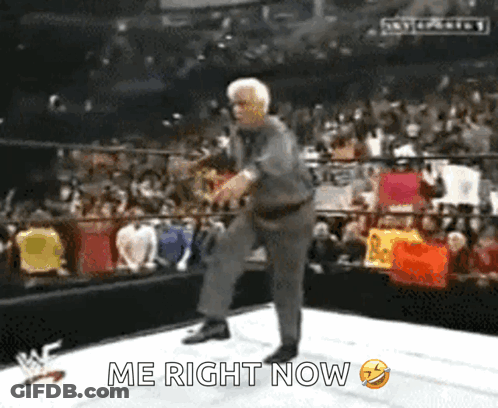 Older Man Dancing On Stage GIF