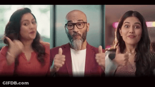 Older Man In Glasses And Blue Shirt Saying Anytime GIF