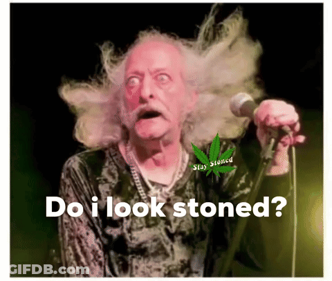 Older Man Singing Do I Look Stoned GIF