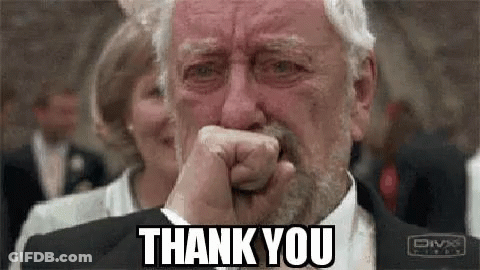 Older Man With Beard Crying Covering Mouth GIF