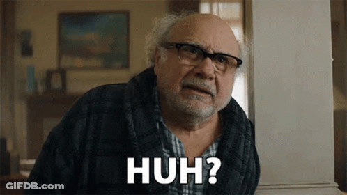 Older Man With Glasses And Beard Asking Huh GIF