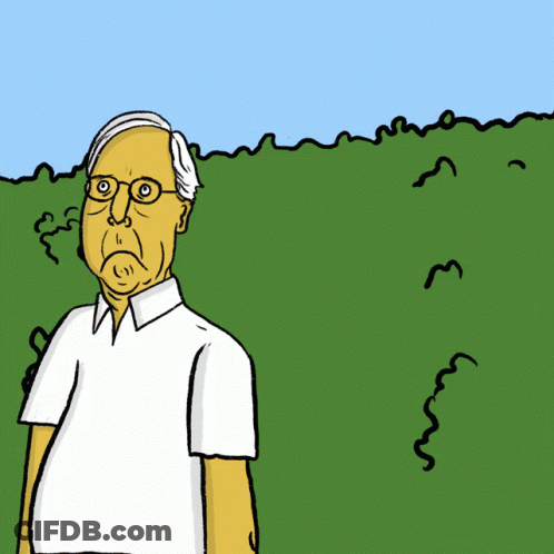 Older Man With Glasses In Grassy Field GIF