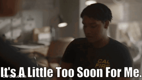 Older Man With Glasses Saying It's Too Soon GIF