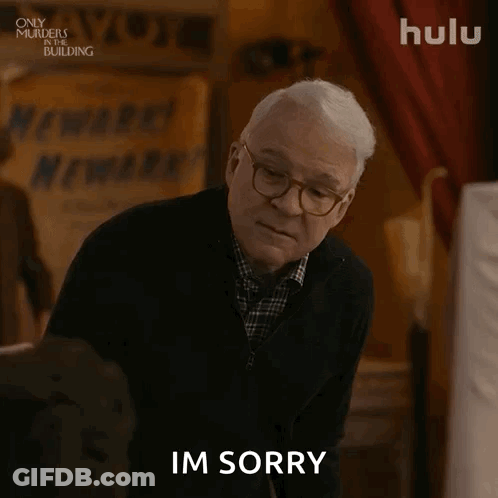 Older Man With Glasses Saying Sorry GIF