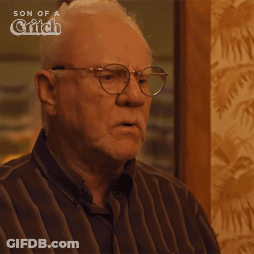 Older Man With Glasses Says It's Too Soon GIF