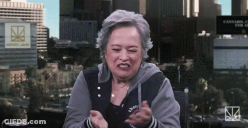 Older Woman In Jesus Sweatshirt GIF