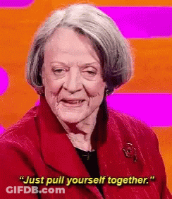 Older Woman In Red Jacket Talking GIF