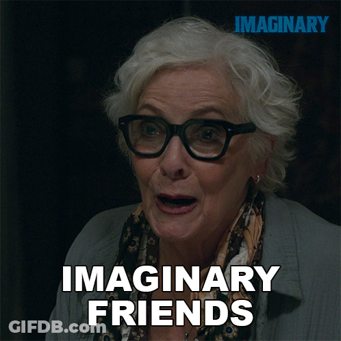 Older Woman With Glasses Imaginary Friends GIF