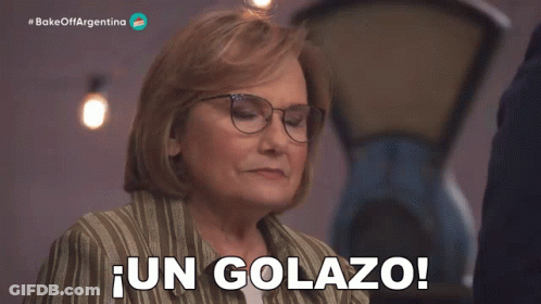 Older Woman With Glasses Says Un Golazo GIF