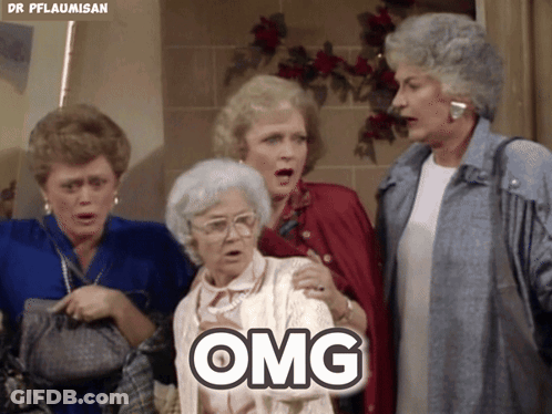 Older Women Saying OMG GIF
