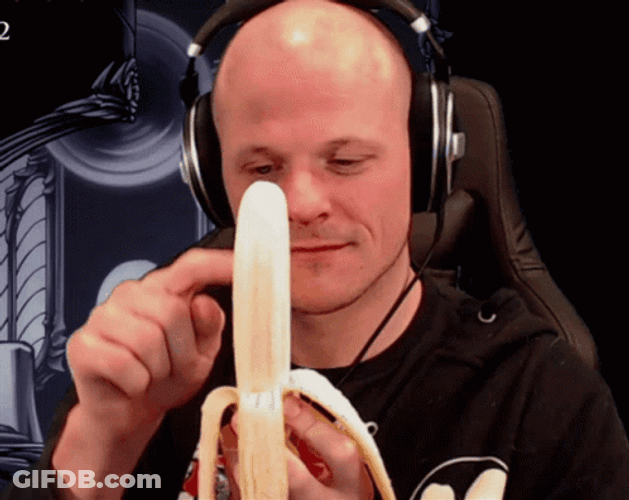 Oldmansethus Eating Banana Half GIF