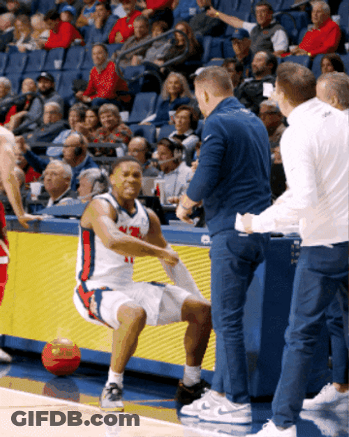 Ole Miss Basketball Angry Player GIF