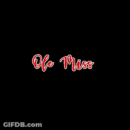 Ole Miss Lettering GIF
