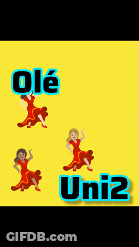 Ole Ole And Uni2 Text GIF