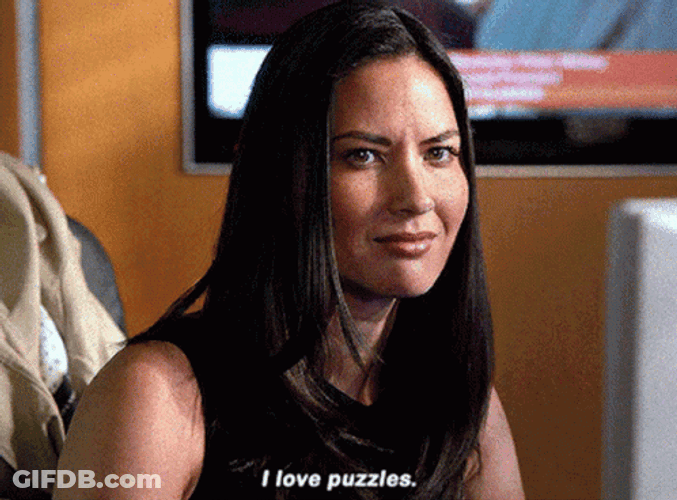 Olivia Munn I Love Puzzles GIF