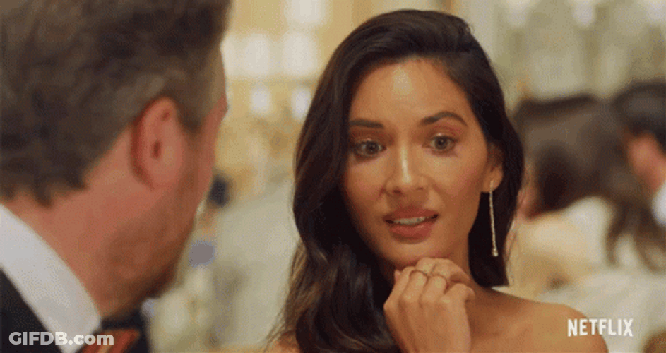 Olivia Munn In Love Wedding Repeat GIF