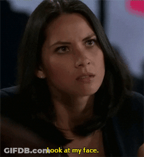 Olivia Munn Look At My Face GIF