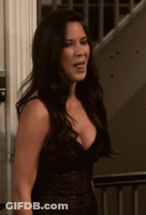 Olivia Munn Tongue Out GIF