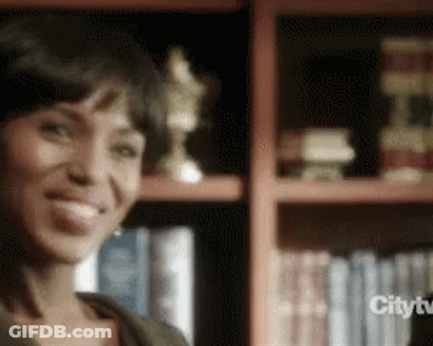 Olivia Pope Smile To Serious Face GIF