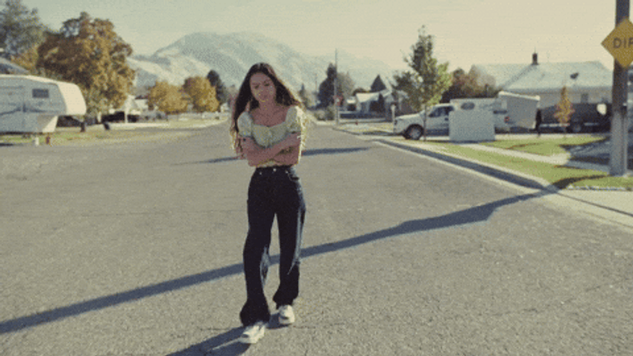 Olivia Rodrigo Emotional Meltdown Outside GIF