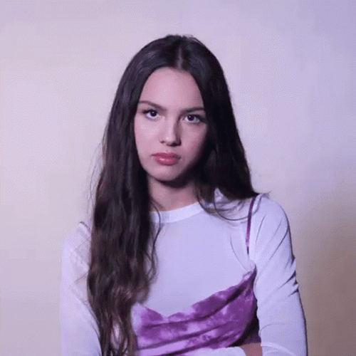 Olivia Rodrigo Eyeroll Sigh GIF