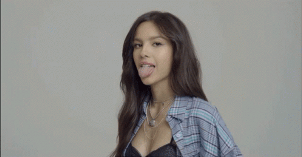 Olivia Rodrigo Sour Tongue Out GIF