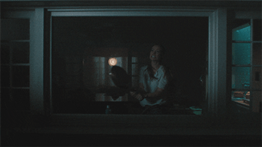 Olivia Wilde Smashing The Glass Window GIF