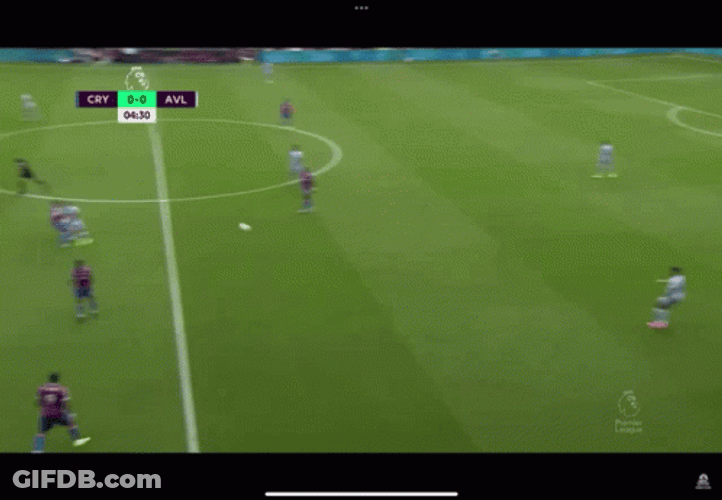 Ollie Watkins On Field Playing GIF