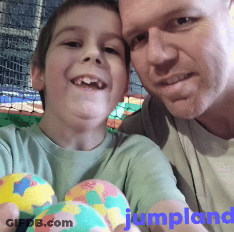 Olymp Center Jumpland Dominik Serki And Oto Serki In Balls GIF