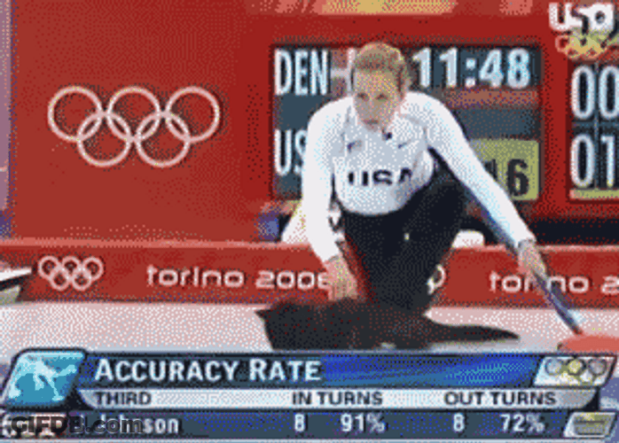 Olympic Cat Curling GIF