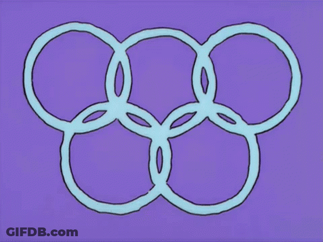 Olympic Rings Homer Simpson GIF