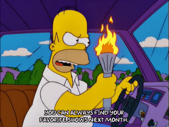 Olympic Torch Homer Simpson GIF