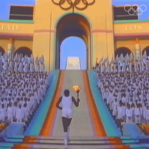 Olympic Torchbearer Running GIF