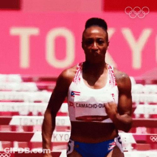 Olympics 100 Metres Hurdeles GIF