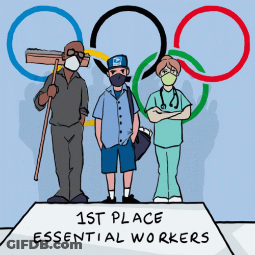 Olympics 1St Place Essential Workers GIF