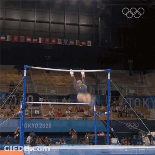 Olympics Catch The Bar Nina Derwael GIF