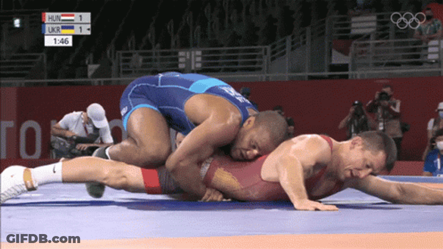 Olympics Game Wrestling GIF