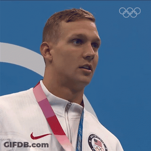 Olympics Gold Medal Caeleb Dressel GIF