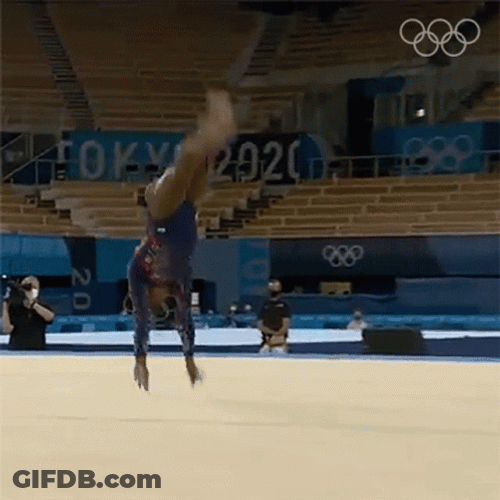 Olympics Gymnastic Flipping GIF
