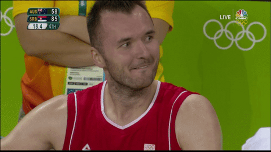 Olympics Player Crazy Eyes GIF