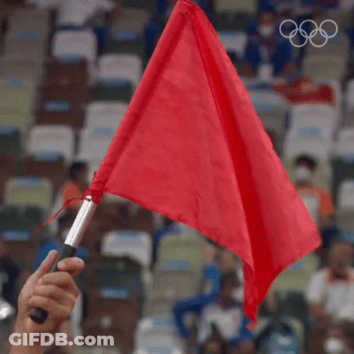 Olympics Red Flag GIF